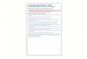 Tender documents for Regel-air® FORTE