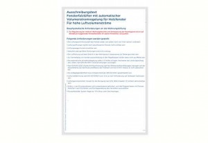 Ausschreibungstext für Regel-air® FFLHmax