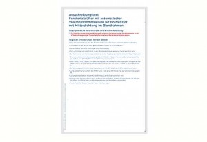Ausschreibungstext für Regel-air® FFLHA